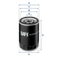 UFI ÖLfilter 23.242.00 FüR Ford Mondeo I Turnier 1.8 TD Mazda 121 III