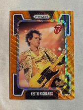 2025 Panini Prizm The Rolling Stones Orange Wave Keith Richards /199 #28