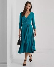 Lauren Ralph Lauren Women's Self-Belt Dress Sz6 $149