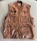 Quilted Liner Mens Size M Medium Vintage 80s Banana Republic Leather Safari Vest