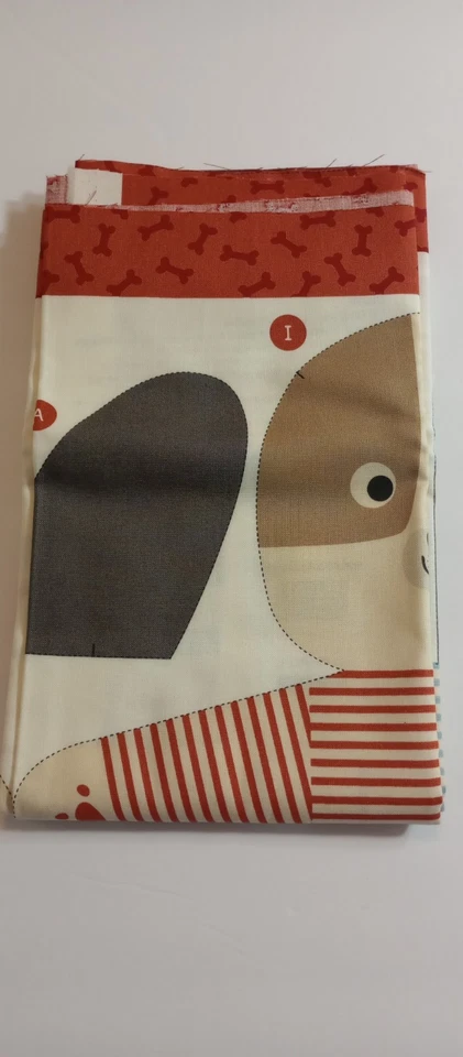 Moda Dog Daze de Stacy Iest Hsu 20846 11 36" corte, costura, panel de cosas hace 2 perros Foto 2 de 4