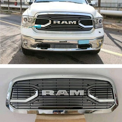 #ad Front Grille for 2013 2018 Dodge RAM 1500 Big Horn Chrome Bumper Grill w Letters $175.99