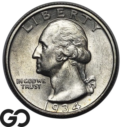 1934-D Washington Quarter, Choice Uncirculated+ Tougher Daye