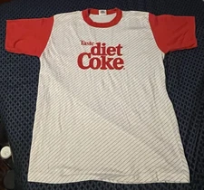 Vintage 1982 Deadstock Diet Coke Cola Soda Advertising T-Shirt New Never Worn L
