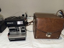 Vintage Polaroid Sun 600 Land LMS Instant Film Camera With Strap Untested
