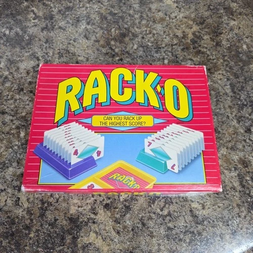 Vintage Rack-O Card Game Parker Brothers 1992 Complete- Cards, Trays, Racks
