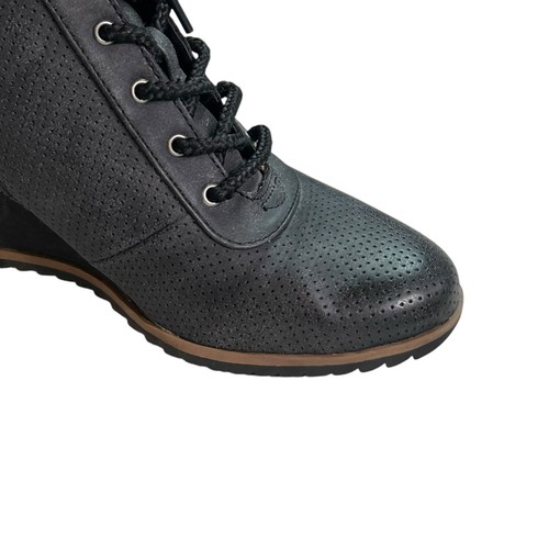 Soul Naturalizer Damen-Stiefeletten Keilabsatz 8,5 schwarz Schnürung bequem gepolstert - Bild 12 von 13