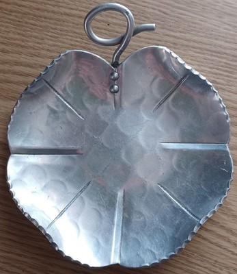 VTG Buenilum Hand Wrought Aluminum Clover Shamrock 7'' Dish Small Nut Candy MCM