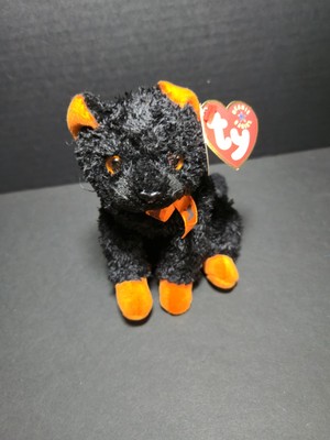 Fraidy Black Cat Ty Beanie Baby 2001 Halloween Retired 