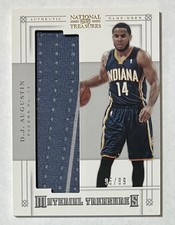 D J AUGUSTIN 2012-13 Playoff National Treasures Worn Jersey Card #56 - 95/99