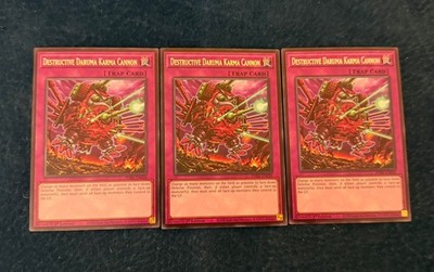 3x Destructive Daruma Karma Canon Playset Yu-Gi-Oh! Phantom Revenge (PHRE)