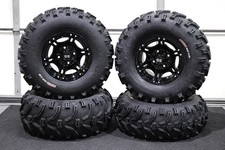 RANCHER 420i IRS 26" BEAR CLAW ATV TIRE & VIPER BLACK WHEEL KIT IRS1CA