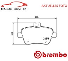 SATZ BREMSBELÄGE BREMSKLÖTZE HINTEN BREMBO P 50 135 P FÜR INFINITI Q30,QX30