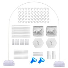 Round Balloon Arch Frame Stand with Base,Balloon Hoop and Stand Balloon Arch Kit