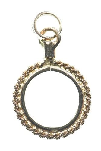 13mm 1.6g Gold Bezel 14k $1 US Gold Liberty Coin *2808