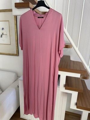 Taifun Kleid Gr.40-42 L blogger Hemdkleid Rosa Pink Neu Midi