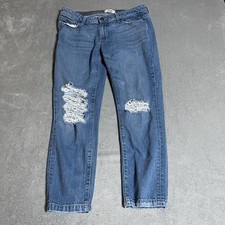 PAIGE Jeans Womens 29 Blue Jimmy Jimmy Skinny Distressed Ankle Midrise