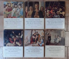 I grandi maestri della pittura italiana 6 VOLUMI - Paolo Lecaldano (Rizzoli)