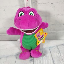 Fisher-Price Barney  s World Plush 8" Barney Purple Dinosaur Stuffed Animal