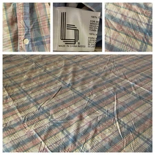 BEDSURE LAVENDER & PINK PASTEL PLAID COTTON DUVET COVER  ~ KING