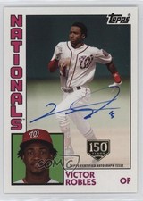 2019 Topps 1984 Baseball Series 2 150th Anniversary /150 Victor Robles Auto 13iq