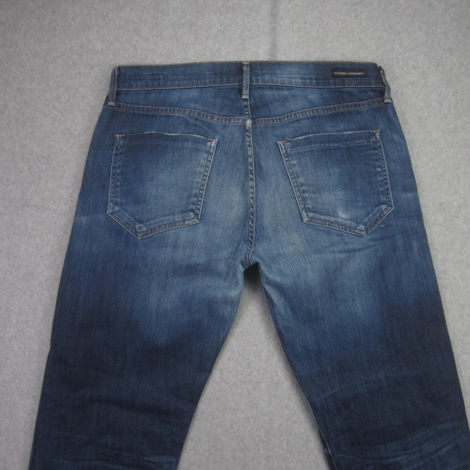 Pantalones de mezclilla Citizens of Humanity para mujer 27 azules Dylan tiro caído recortados (31,5x27) Foto 4 de 4