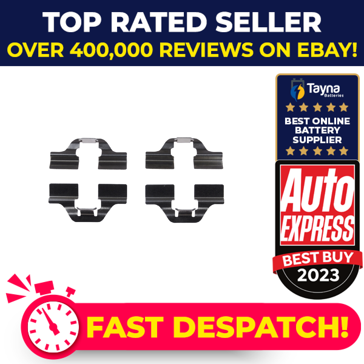 Brake Pad Fitting Kit Rear ADV1848601 Blue Print BRKFITTINGKIT163 Quality New