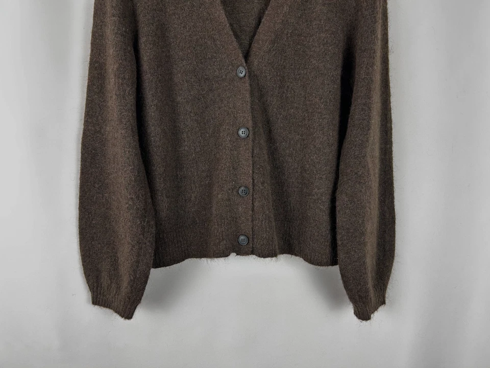 SEASALT CORNWALL Lovely Brown 'Taffle Cardigan' Wool / Mohair Blend, UK 14! - Image 3 of 4