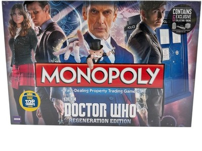 Vintage Doctor Dr Who 2009 Monopoly Regeneration Ed Eigentum Trading Brettspiel