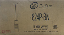 Z-Lite 824P-BN Alton 5" Wide Mini Pendant w/ Shade - Brushed Nickel *READ*