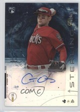 2014 Bowman Sterling Rookie Blue Refractor 22/25 Chris Owings #BSRA-CO Auto 0af