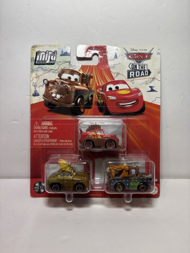 DISNEY PIXAR CARS MINI RACERS RUMBLER LIGHTNING MCQUEEN MATER 3ER PACK