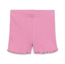 GARANIMALS Toddler Girls Size 5T Bike Shorts Lettuce Hem Pull-On   Pink