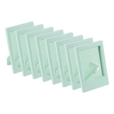 8 Pcs Mini Picture Frames 2.4 x 3.5 Inch Rectangle Photo Frame, Light Green