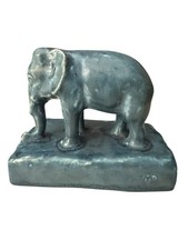 ANTIQUE 1925 Rookwood McDONALD BLUE Elephant paper Weight ROOK Mint S40 