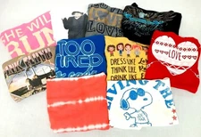 XXL pink floyd snoopy love too tired run living dream graphic tank tops 10 Lot