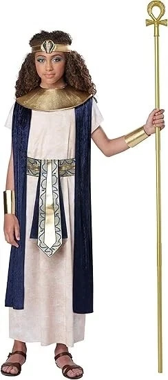 Unisex Egipcio Túnica Disfraz California Disfraces Halloween Niños 10-14 L/XL NUEVO Foto 2 de 4