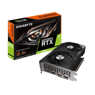 Gigabyte Nvidia Geforce Rtx 3060 Windforce Oc 12Gb V2 Lhr Dual Fan Graphics Card