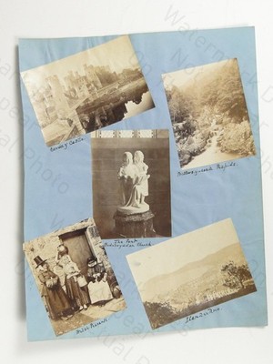 5 Photos Tall Hats Welsh Women North Wales Conway Castle Llandudno c1860s