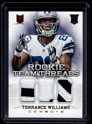 Terrance Williams 2013 Panini Momentum Rookie Triple Relic Card /25 #12