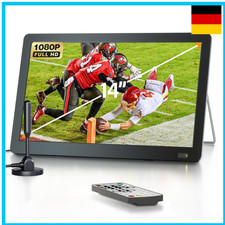 DESOBRY 14,1 Zoll Tragbarer Fernseher DVB-T2 HD