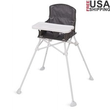 Portable High Chair W/ Tray Folding Booster Seat Travel Dining Easy Setup New