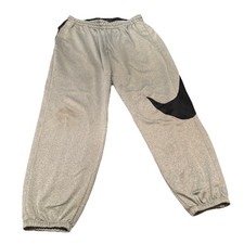 Nike Men  s Dri-Fit Jogger Pants Gray Black Swoosh Size XL Athletic Training
