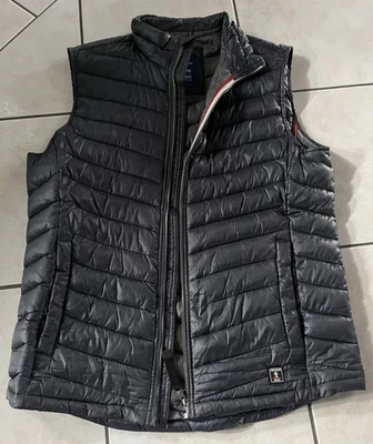 TOM TAILOR Herren Steppweste mit Stehkragen, Reißverschluss, Taschen, XL, grau - Bild 1 von 3