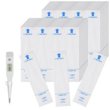 100 Pcs Disposable Digital Thermometer Probe Covers Sleeve Clear Temperature ...