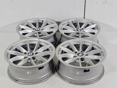 4x Alufelge 16 Zoll 6.5'' 5x112 22ET Glanz Silber 6876921 BMW Rim Wheel