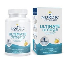 Nordic Naturals Ultimate Omega, Lemon Flavor - 60 Soft Gels Exp 05/2028 