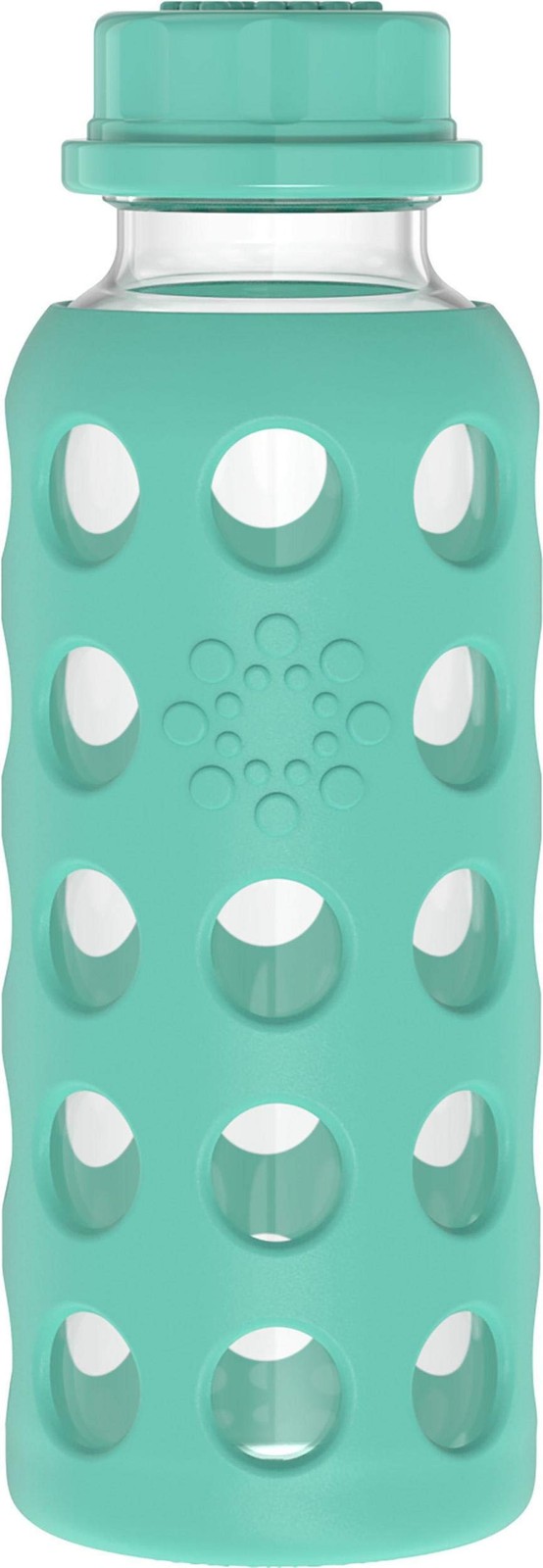 Glass Bpa Free With Silicone Sleeve Leakproof Flat Cap