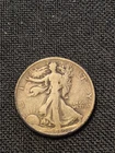 Rare Vintage 1919 D Walking Liberty Silver Half Dollar