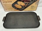 Vintage Wagner's Original 1891 17" Cast Iron Double Griddle Grill — photo 3